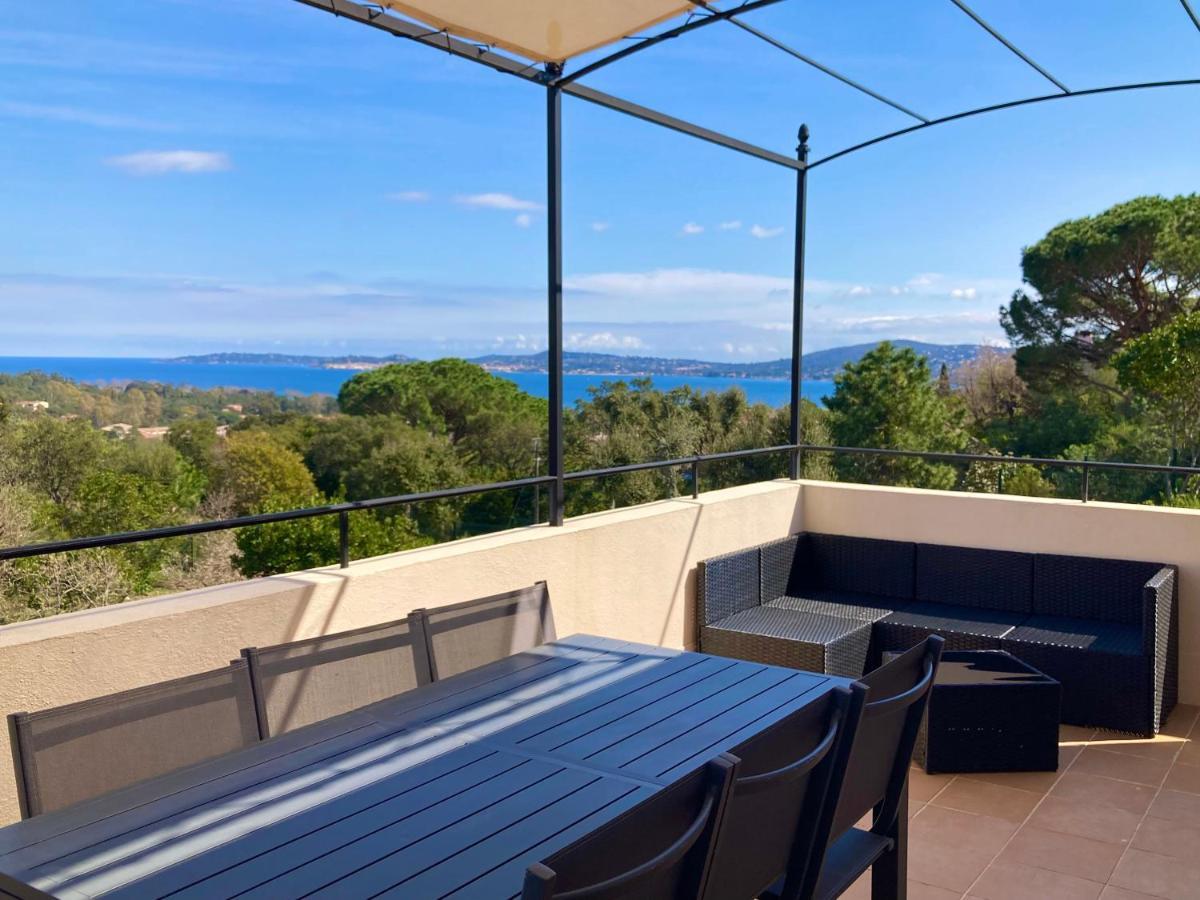 Les Restanques Vue Mer Pressoir 3131 Grimaud Dış mekan fotoğraf